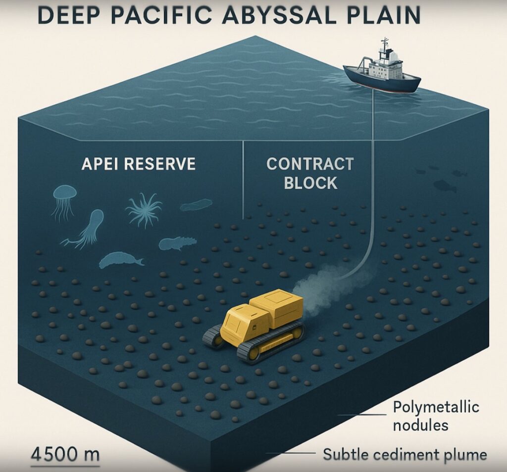 Nodules polymétalliques sur les plaines abyssales durée de vie du poulpe Dumbo dans les abysses